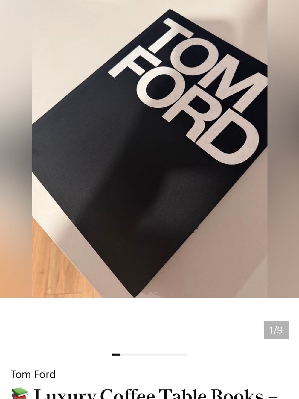 Tom Ford Black and White Typography Art Print